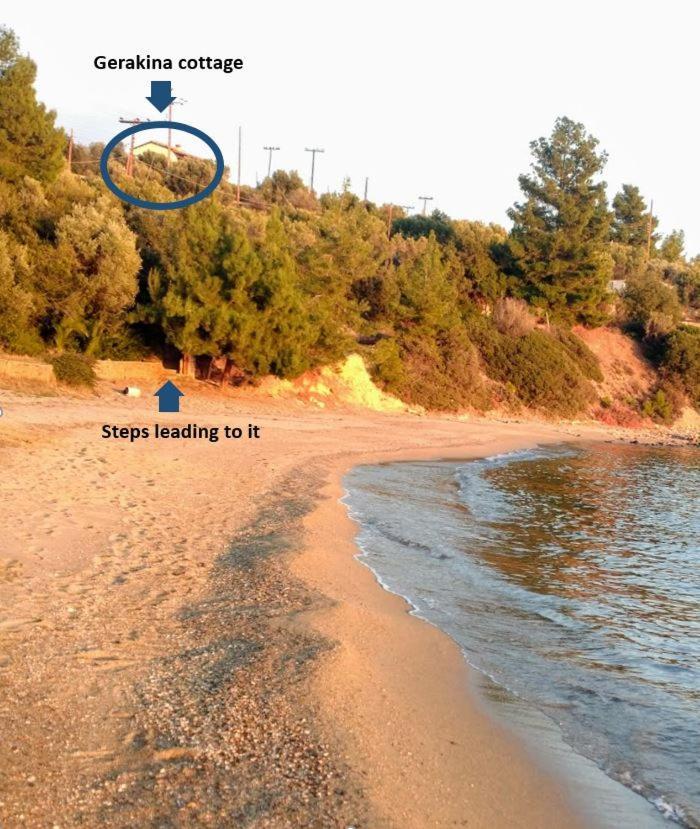 Gerakina Beach Cottage Psakoudia Exteriér fotografie